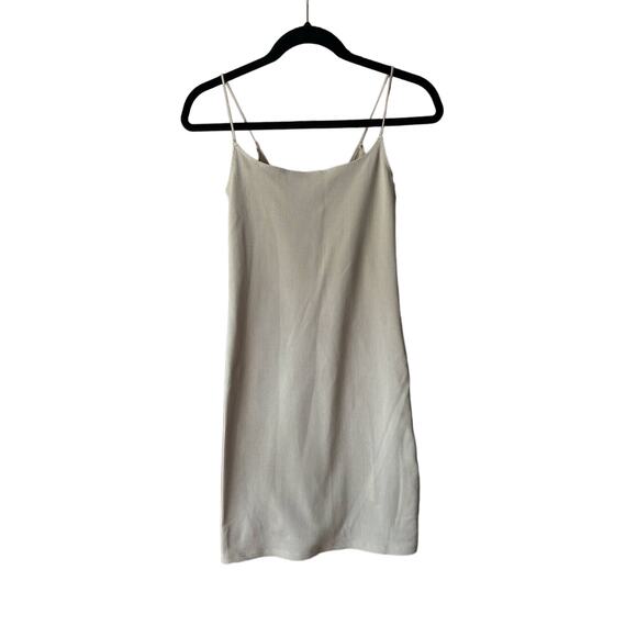 Abercrombie & Fitch Soft A&F Collection Women's Ribbed Mini Dress Tan Size S - Picture 1 of 8